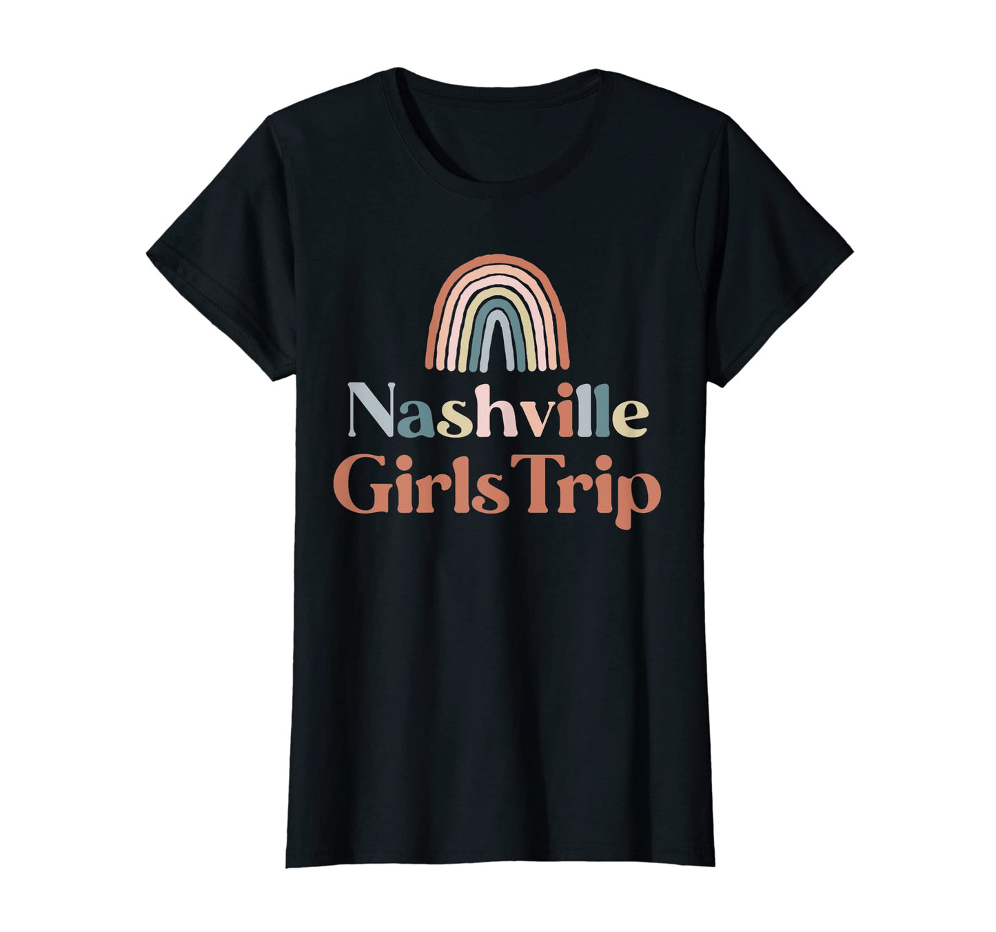 Womens Nashville Trip Boho Rainbow Group T-Shirt - Novelty Apparel Unisex - T-Shirt, Sweatshirt, Hoodie