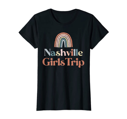Womens Nashville Trip Boho Rainbow Group T-Shirt - Novelty Apparel Unisex - T-Shirt, Sweatshirt, Hoodie