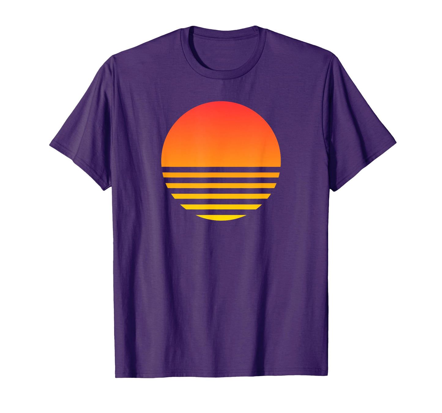 Sunset Summer Beach Surf 80S T-Shirt - Custom Art Print for Adults - T-Shirt, Sweatshirt, Hoodie
