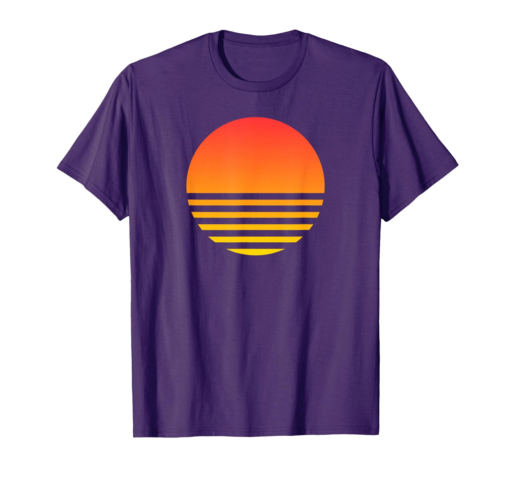 Sunset Summer Beach Surf 80S T-Shirt - Custom Art Print for Adults - T-Shirt, Sweatshirt, Hoodie