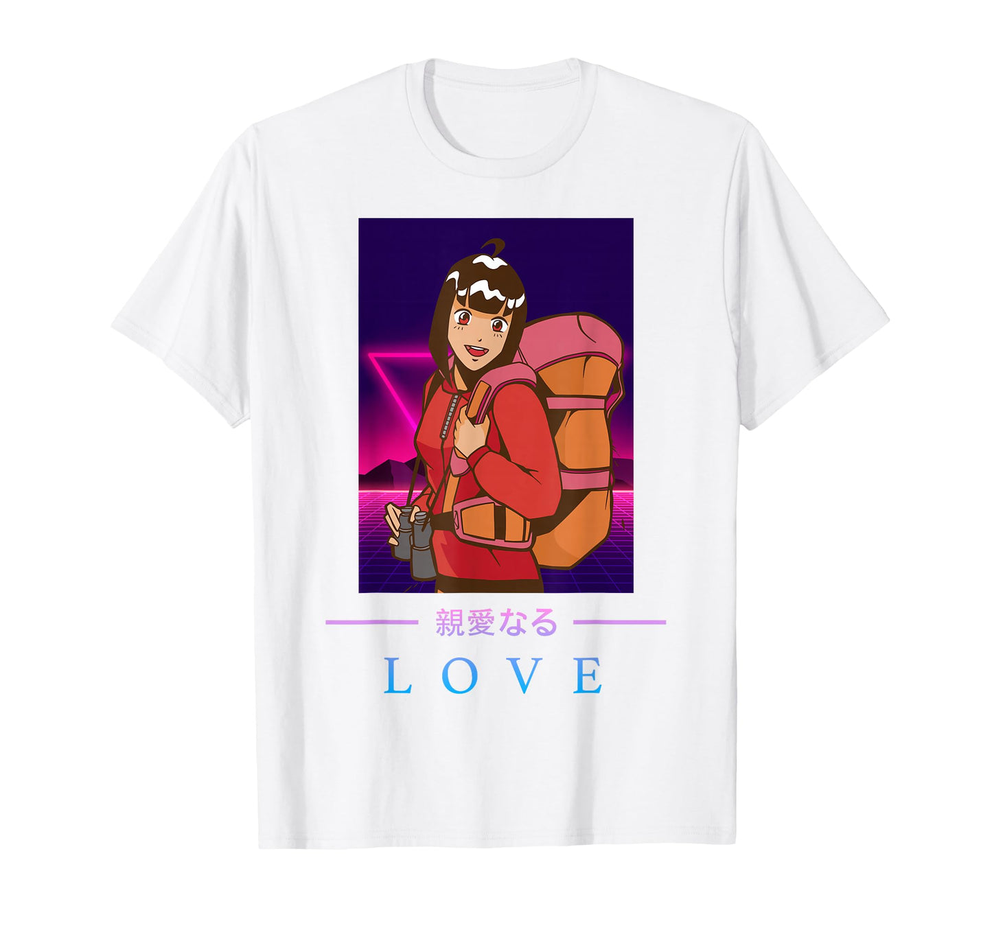 Anime Love Japanese Aesthetic Vaporwave T-Shirt - Trendy Graphic Men Women - T-Shirt, Sweatshirt, Hoodie