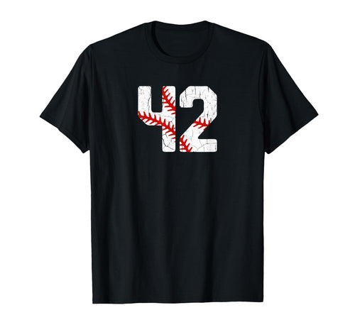 Baseball Player Jersey Number 42 42 T-Shirt - Trendy Graphic Men Women - T-Shirt, Sweatshirt, Hoodie