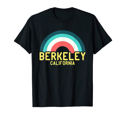Berkeley California Rainbow T-Shirt - Graphic Print Men Women - T-Shirt, Sweatshirt, Hoodie