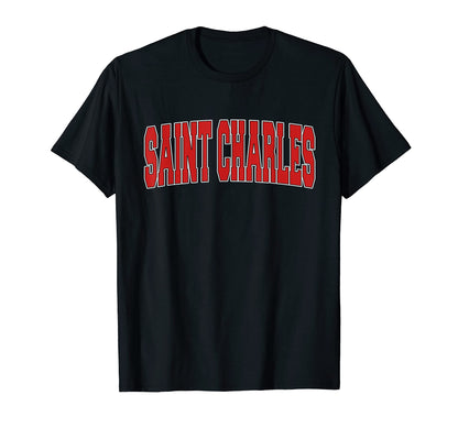 Saint Charles Mo Missouri Varsity Usa T-Shirt - Minimalist Print Unisex - T-Shirt, Sweatshirt, Hoodie