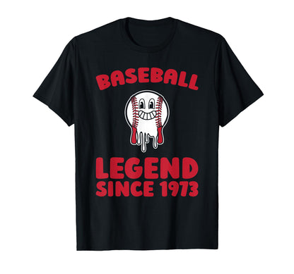 Born 1973 Baseballer Sport Team T-Shirt - Casual Everyday Wear Unisex - T-Shirt, Sweatshirt, Hoodie
