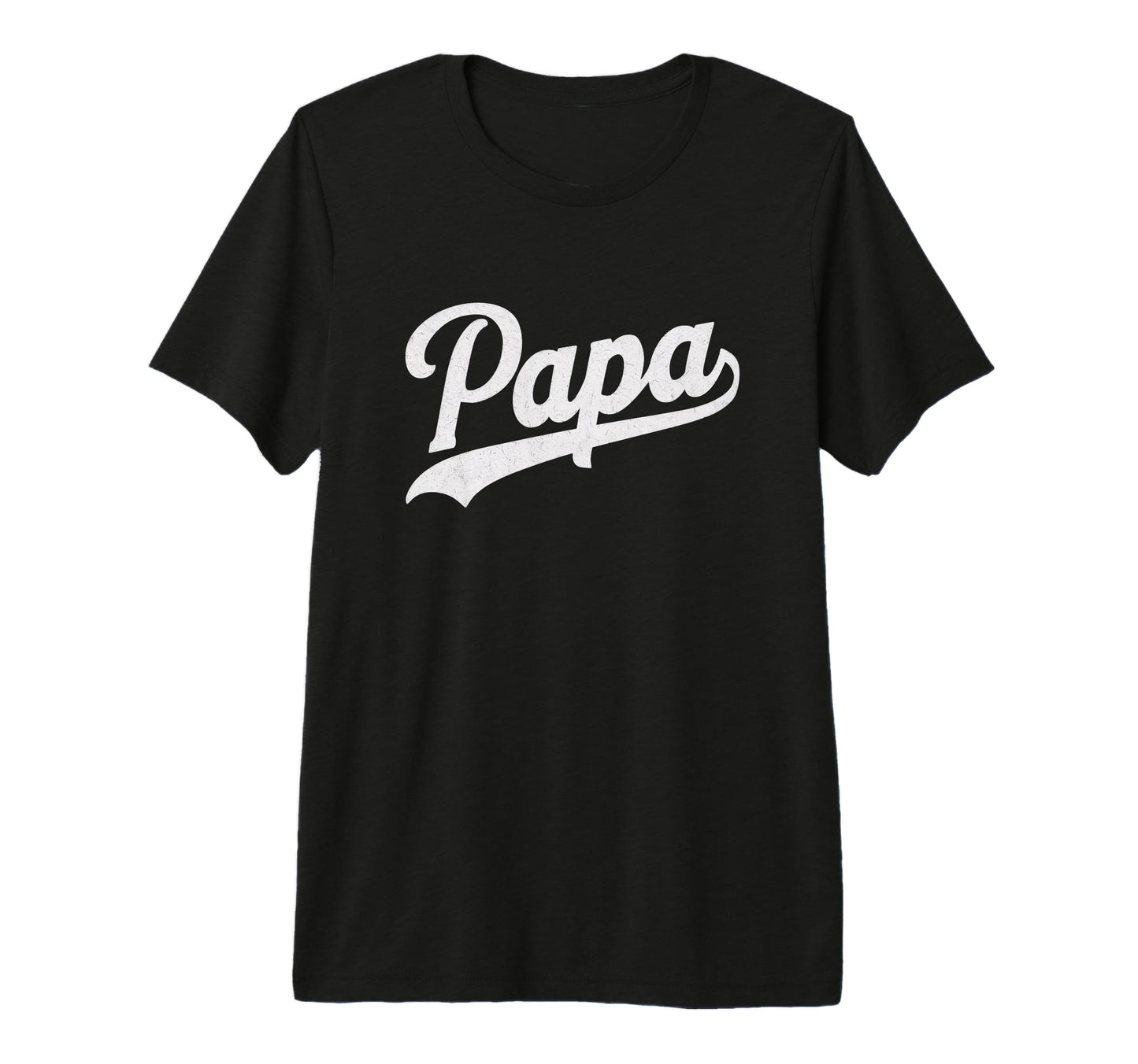 Mens Papa Baseball Script Tri Blend T-Shirt - Fun Novelty Design for Adults - T-Shirt, Sweatshirt, Hoodie