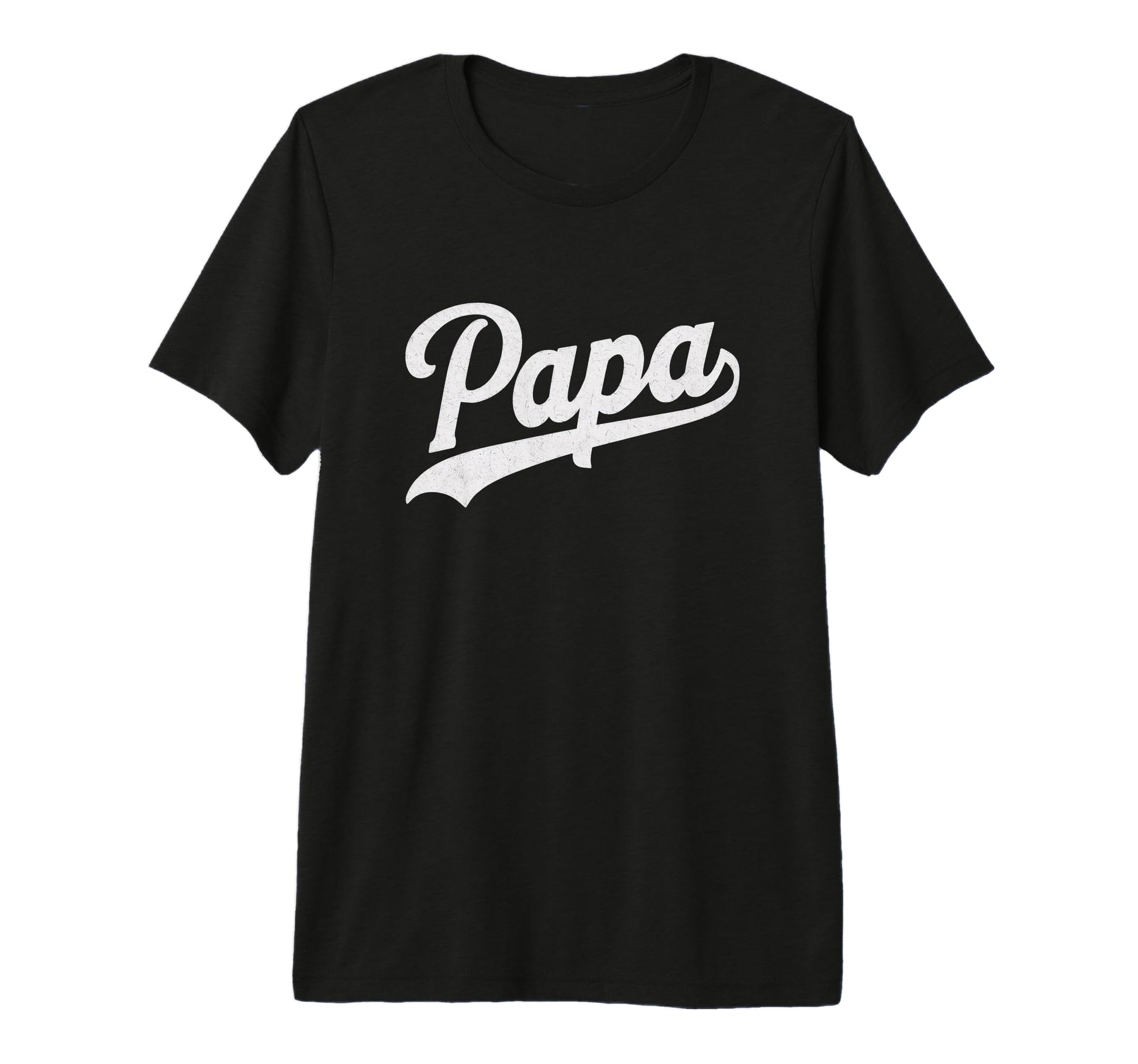 Mens Papa Baseball Script Tri Blend T-Shirt - Fun Novelty Design for Adults - T-Shirt, Sweatshirt, Hoodie