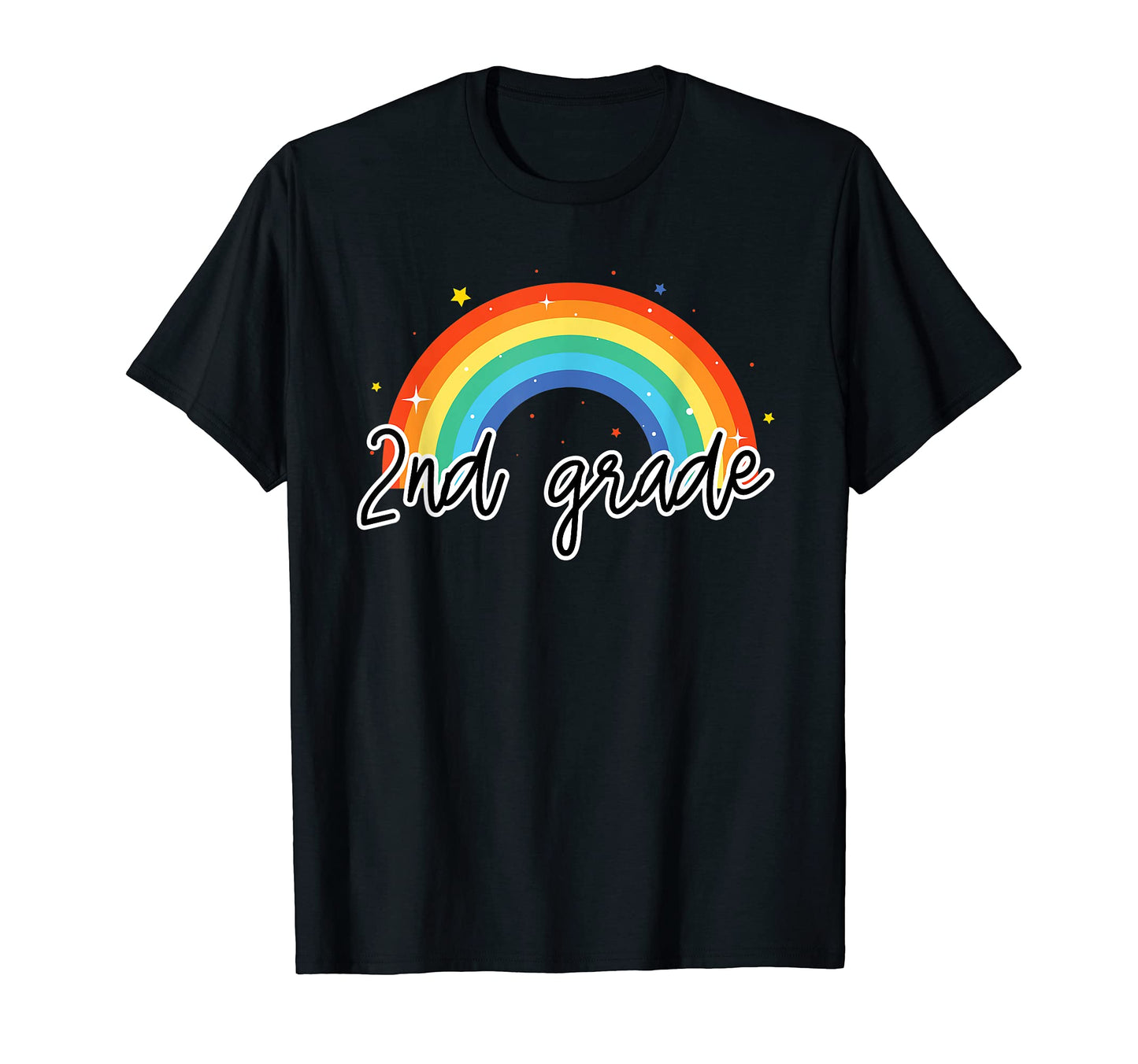 2Nd Grade Rainbow Colorful Second Year T-Shirt - Trendy Graphic Men Women - T-Shirt, Sweatshirt, Hoodie