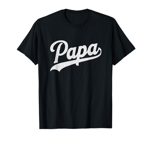 Papa Baseball Script T-Shirt - Custom Art Print Men Women - T-Shirt, Sweatshirt, Hoodie