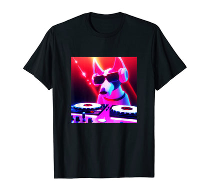 Whippet Vaporwave Dj Dog T-Shirt - Casual Everyday Wear for Adults - T-Shirt, Sweatshirt, Hoodie