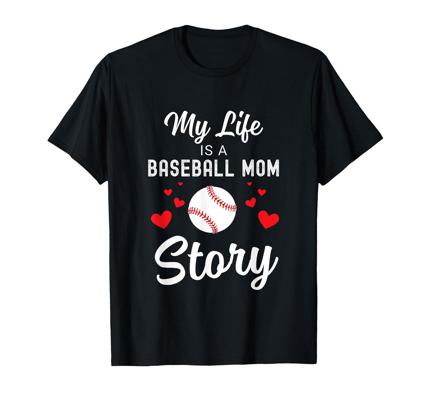Baseball Mom Life My Life Is Baseball T-Shirt - Custom Art Print Men Women - T-Shirt, Sweatshirt, Hoodie