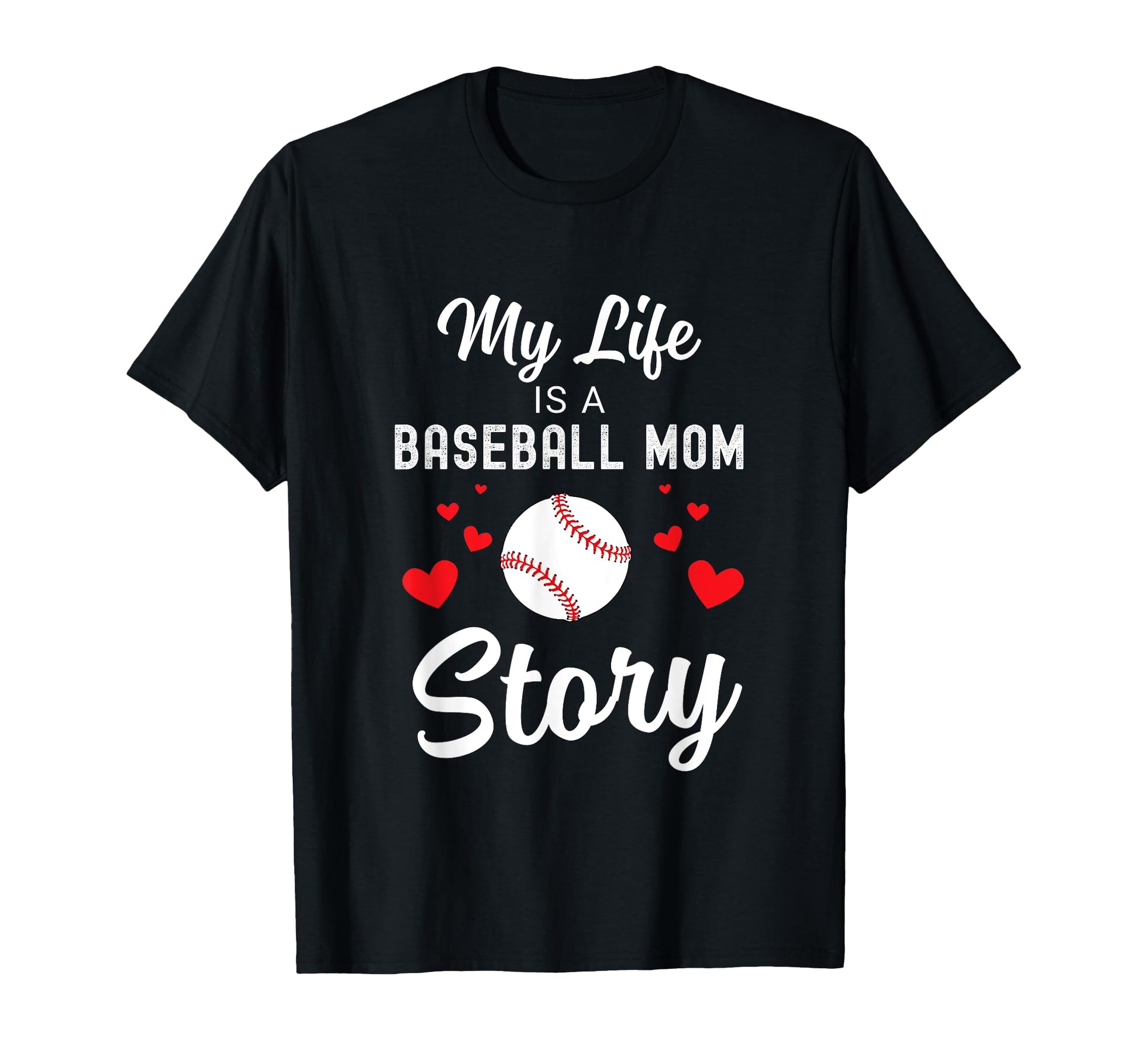 Baseball Mom Life My Life Is Baseball T-Shirt - Custom Art Print Men Women - T-Shirt, Sweatshirt, Hoodie