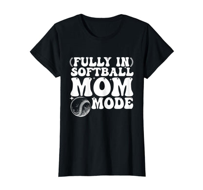 Softball Mom Mothers Day Baseball T-Shirt - Graphic Print Men Women - T-Shirt, Sweatshirt, Hoodie