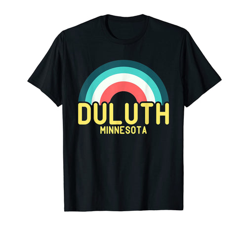 Duluth Minnesota Rainbow T-Shirt - Fun Novelty Design for Adults - T-Shirt, Sweatshirt, Hoodie