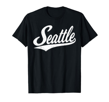Seattle Washington Varsity Script Sports T-Shirt - Aesthetic Graphic Unisex - T-Shirt, Sweatshirt, Hoodie