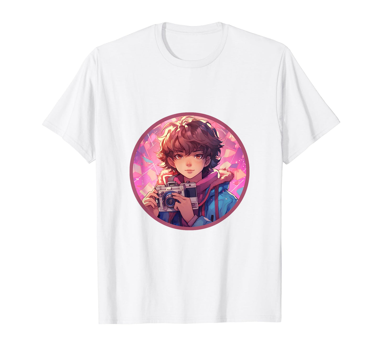 Anime Camera Geometry Manga Lover T-Shirt - Trendy Graphic Men Women - T-Shirt, Sweatshirt, Hoodie