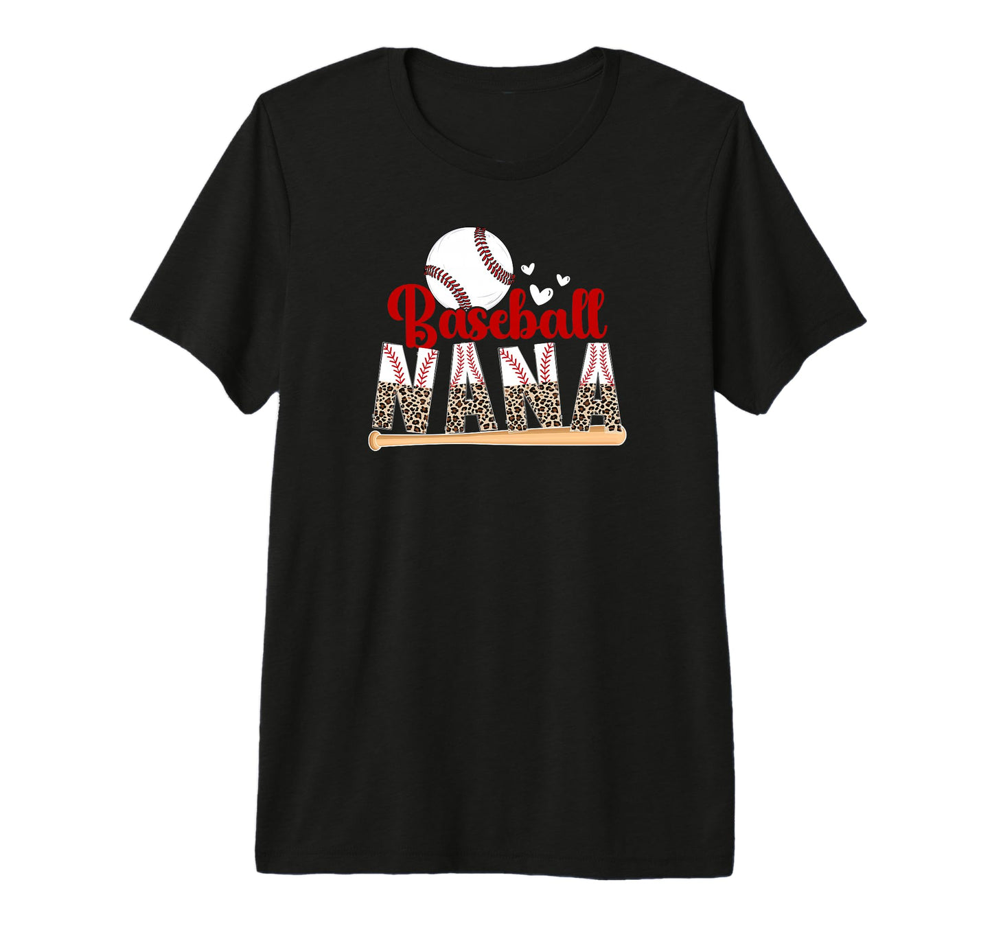 Baseball Nana Leopard Nana T-Shirt - Casual Everyday Wear Men Women - T-Shirt, Sweatshirt, Hoodie