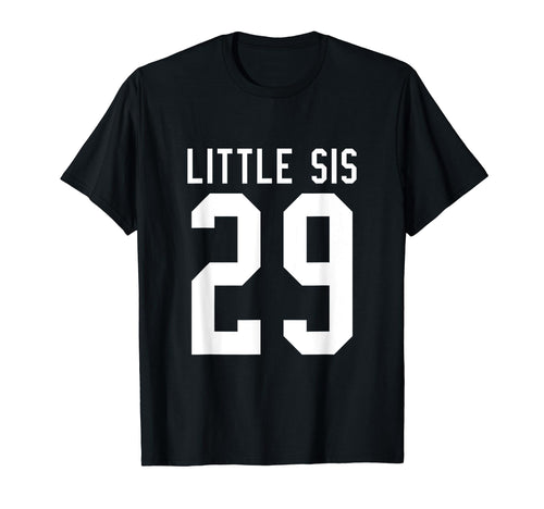 Number 29 Little Sis Biggest Fan T-Shirt - Minimalist Print Men Women - T-Shirt, Sweatshirt, Hoodie