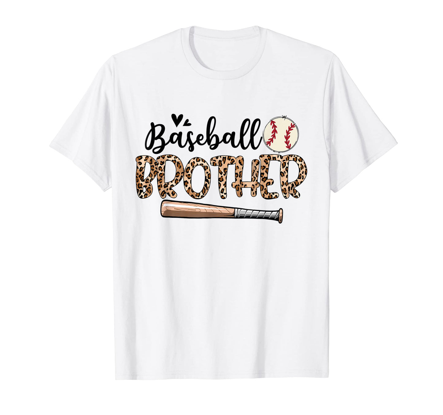 Funny Baseball Brother Leopard T-Shirt - Fun Novelty Design Men Women - T-Shirt, Sweatshirt, Hoodie