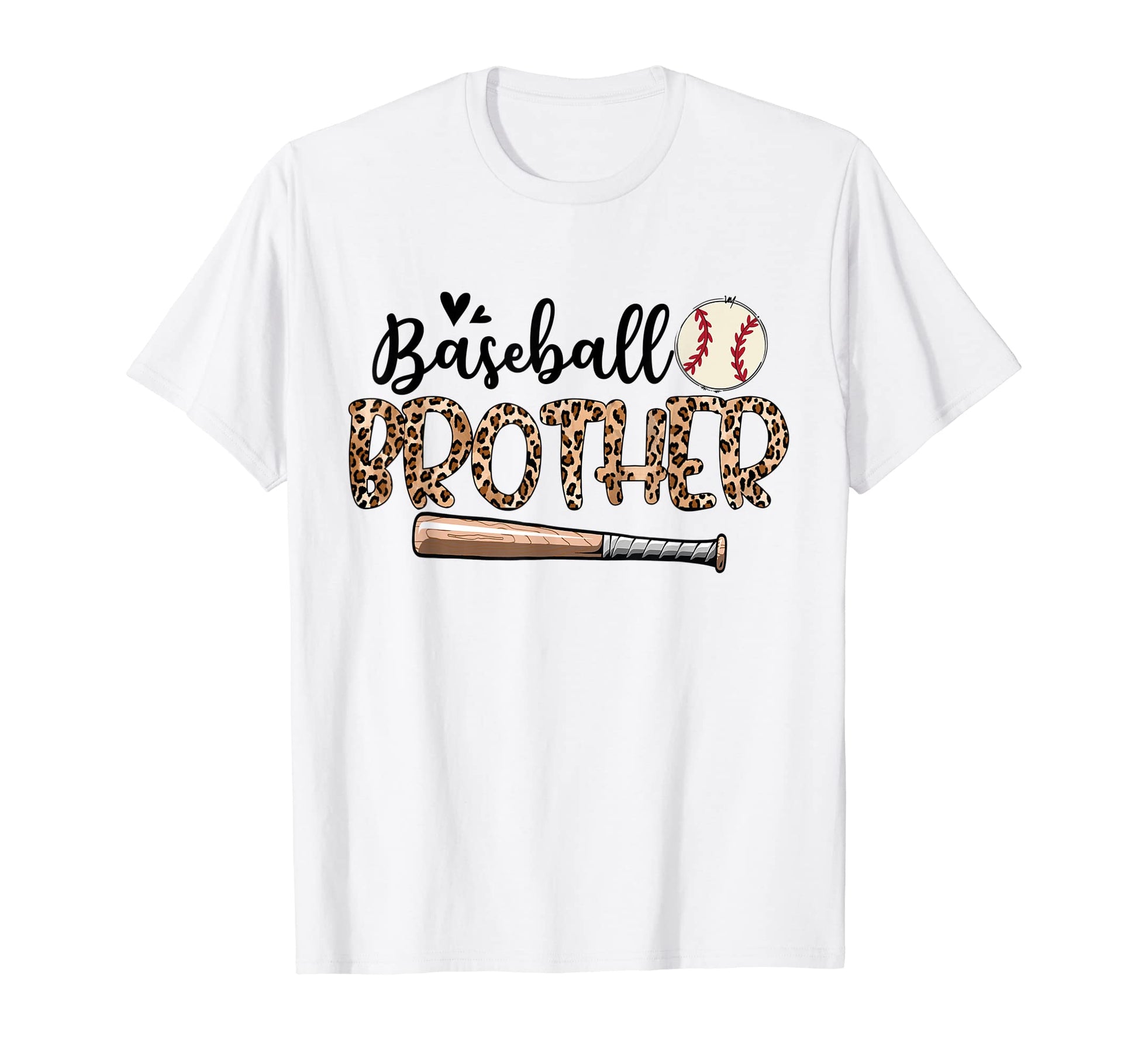 Funny Baseball Brother Leopard T-Shirt - Fun Novelty Design Men Women - T-Shirt, Sweatshirt, Hoodie