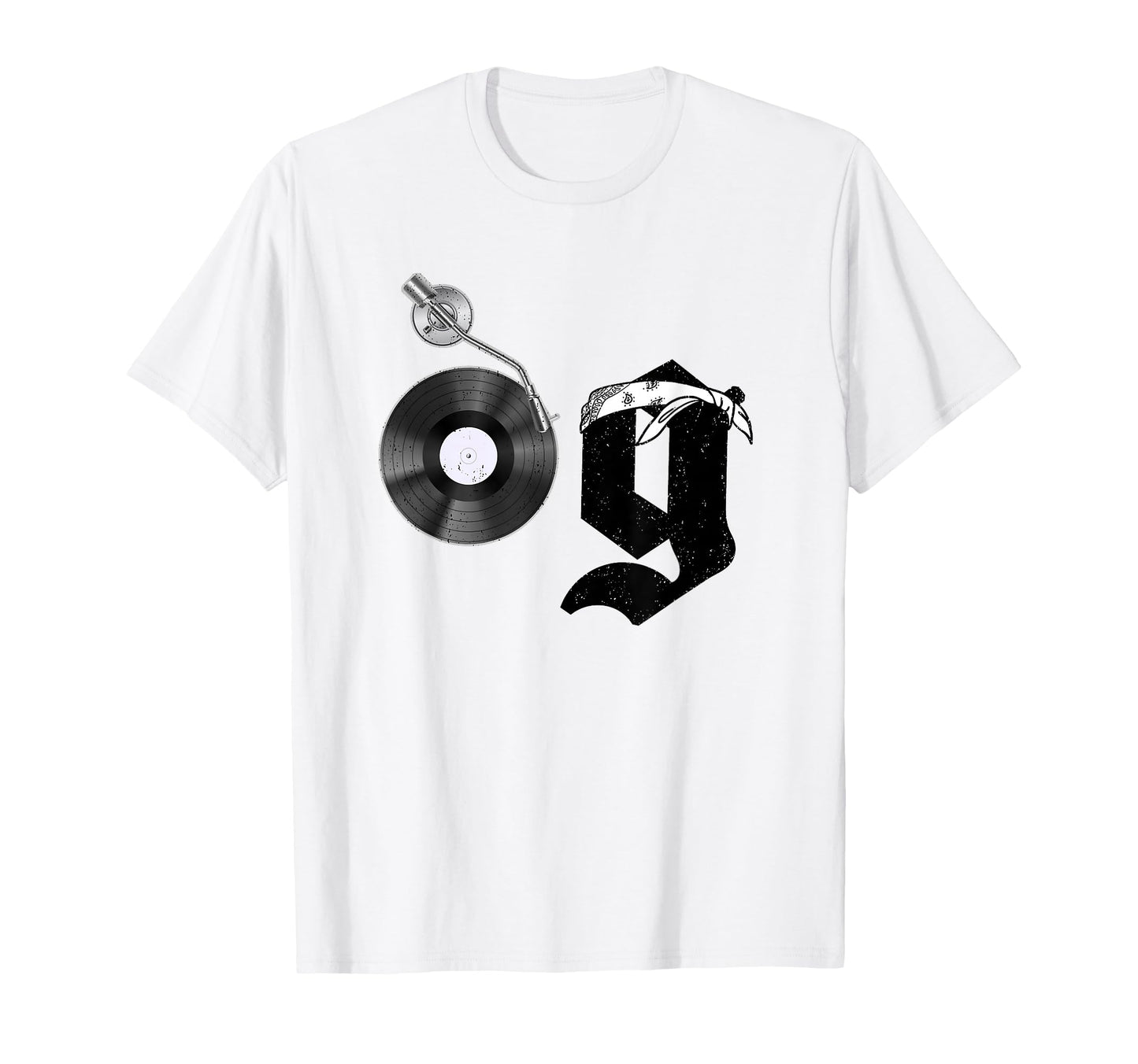 Old School Dad Og Hip Hop Head Vinyl T-Shirt - Streetwear Style Men Women - T-Shirt, Sweatshirt, Hoodie