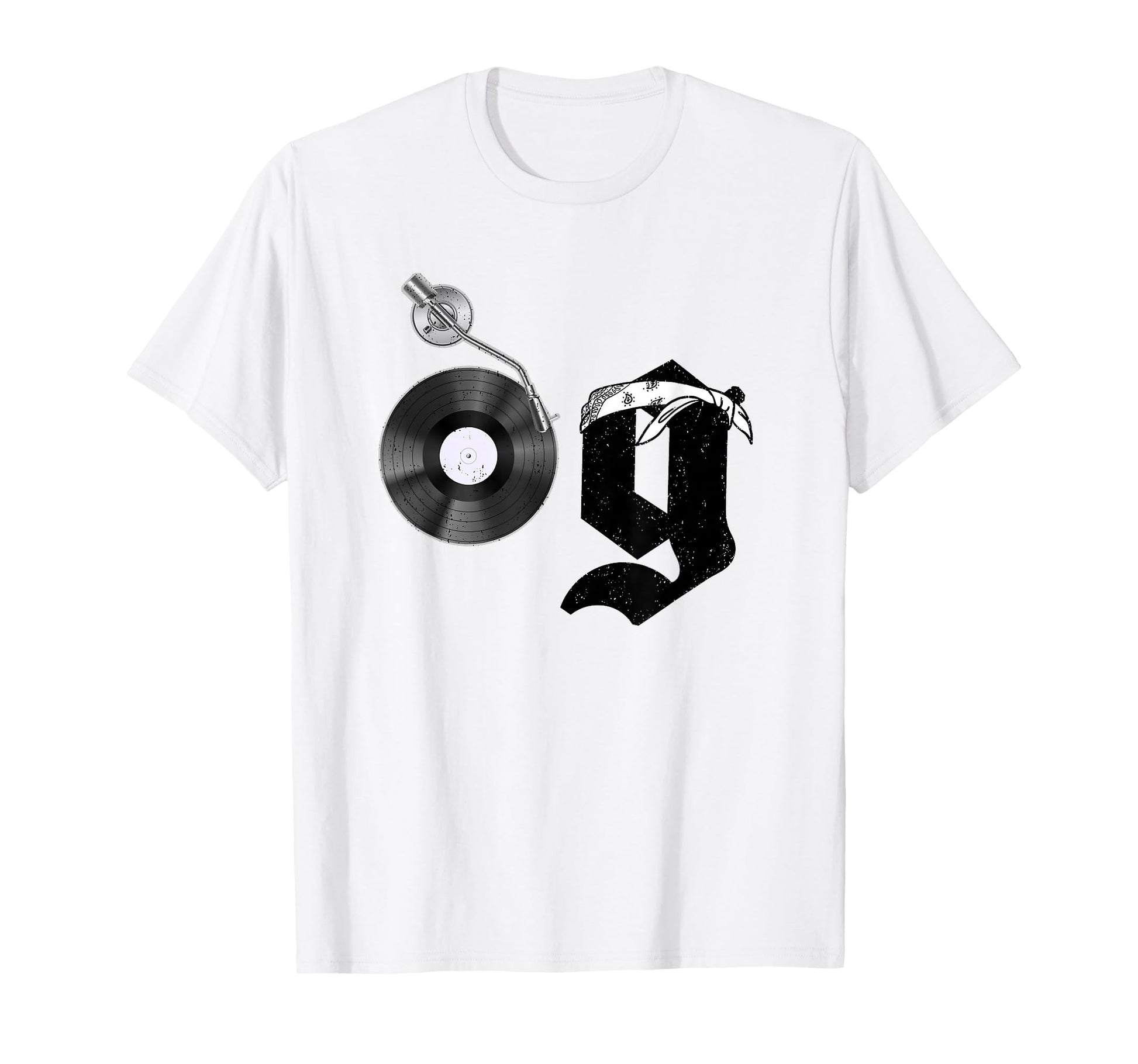 Old School Dad Og Hip Hop Head Vinyl T-Shirt - Streetwear Style Men Women - T-Shirt, Sweatshirt, Hoodie