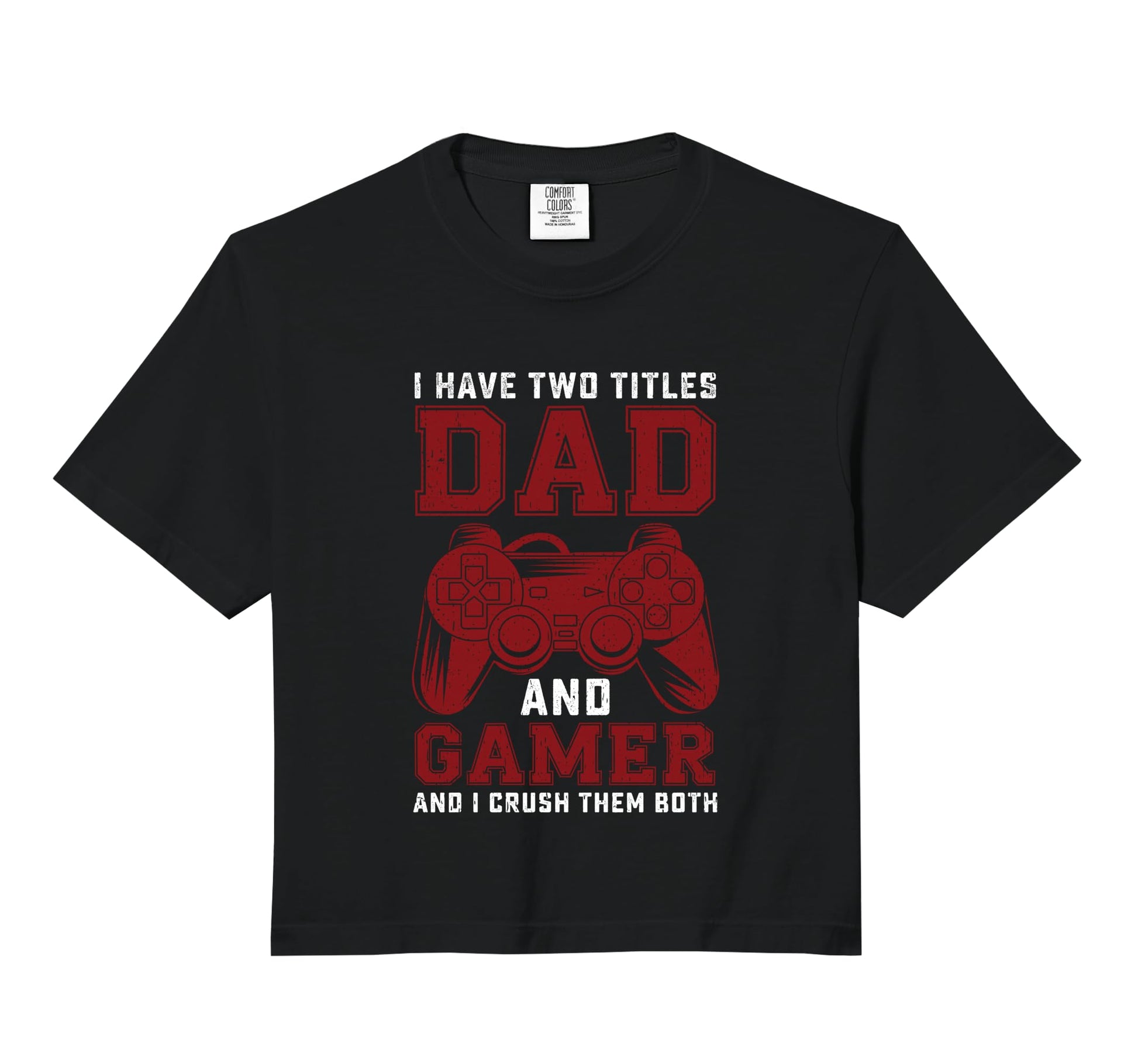 I Have Two Titles Dad And Gamer Funny Hoodie - Minimalist Print Men Women - T-Shirt, Sweatshirt, Hoodie