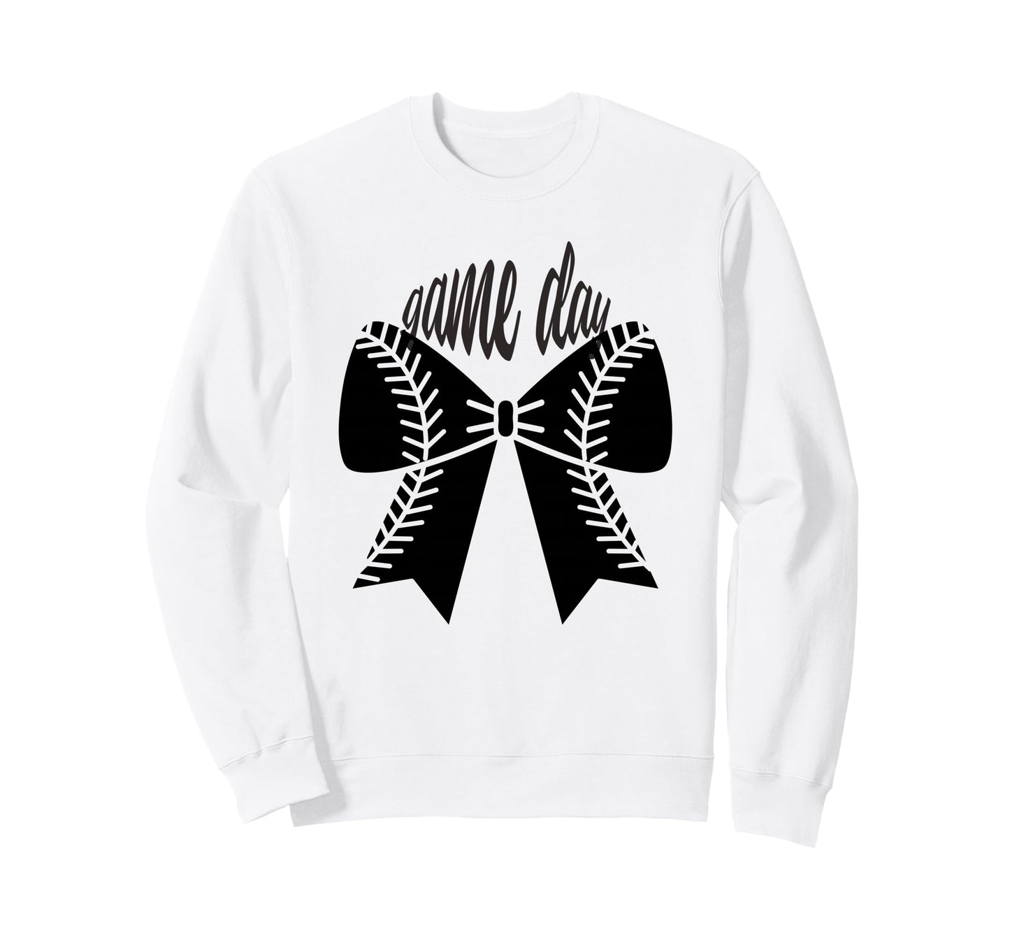 Game Day Baseball Coquette Bow Sweatshirt - Streetwear Style for Adults - T-Shirt, Sweatshirt, Hoodie