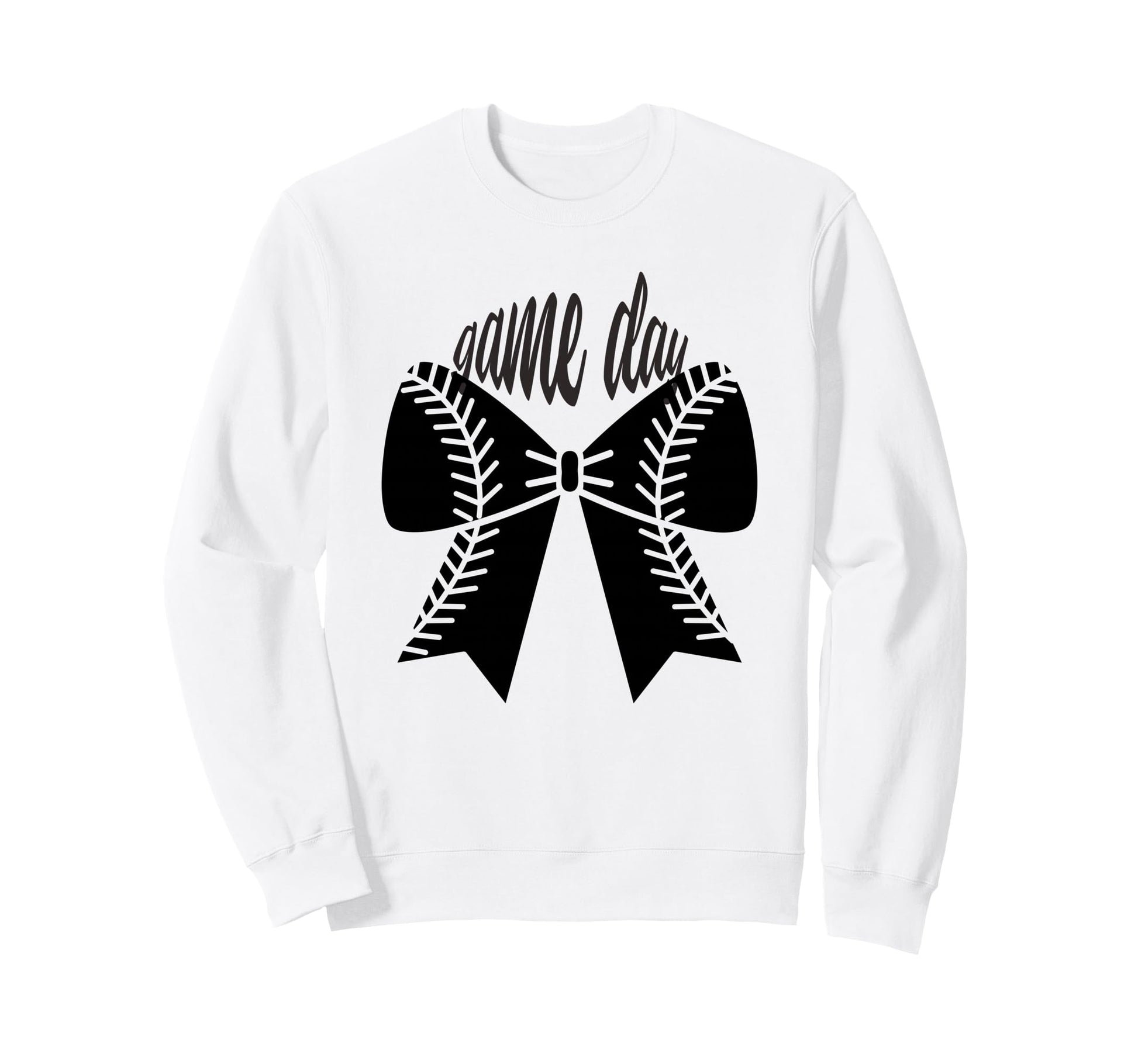 Game Day Baseball Coquette Bow Sweatshirt - Streetwear Style for Adults - T-Shirt, Sweatshirt, Hoodie