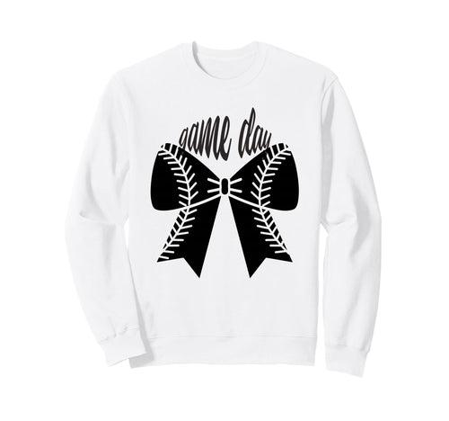 Game Day Baseball Coquette Bow Sweatshirt - Streetwear Style for Adults - T-Shirt, Sweatshirt, Hoodie