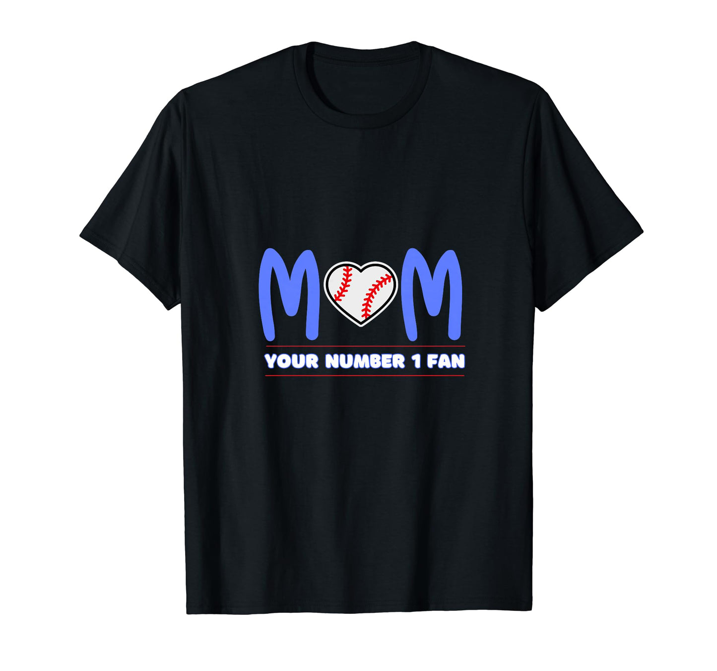 Baseball Mom Game Day Baseball Heart T-Shirt - Trendy Graphic for Adults - T-Shirt, Sweatshirt, Hoodie