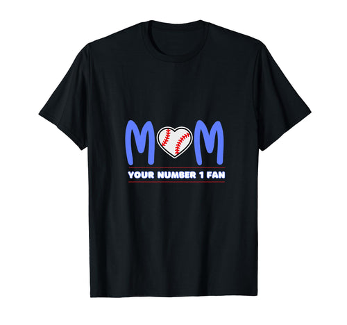 Baseball Mom Game Day Baseball Heart T-Shirt - Trendy Graphic for Adults - T-Shirt, Sweatshirt, Hoodie