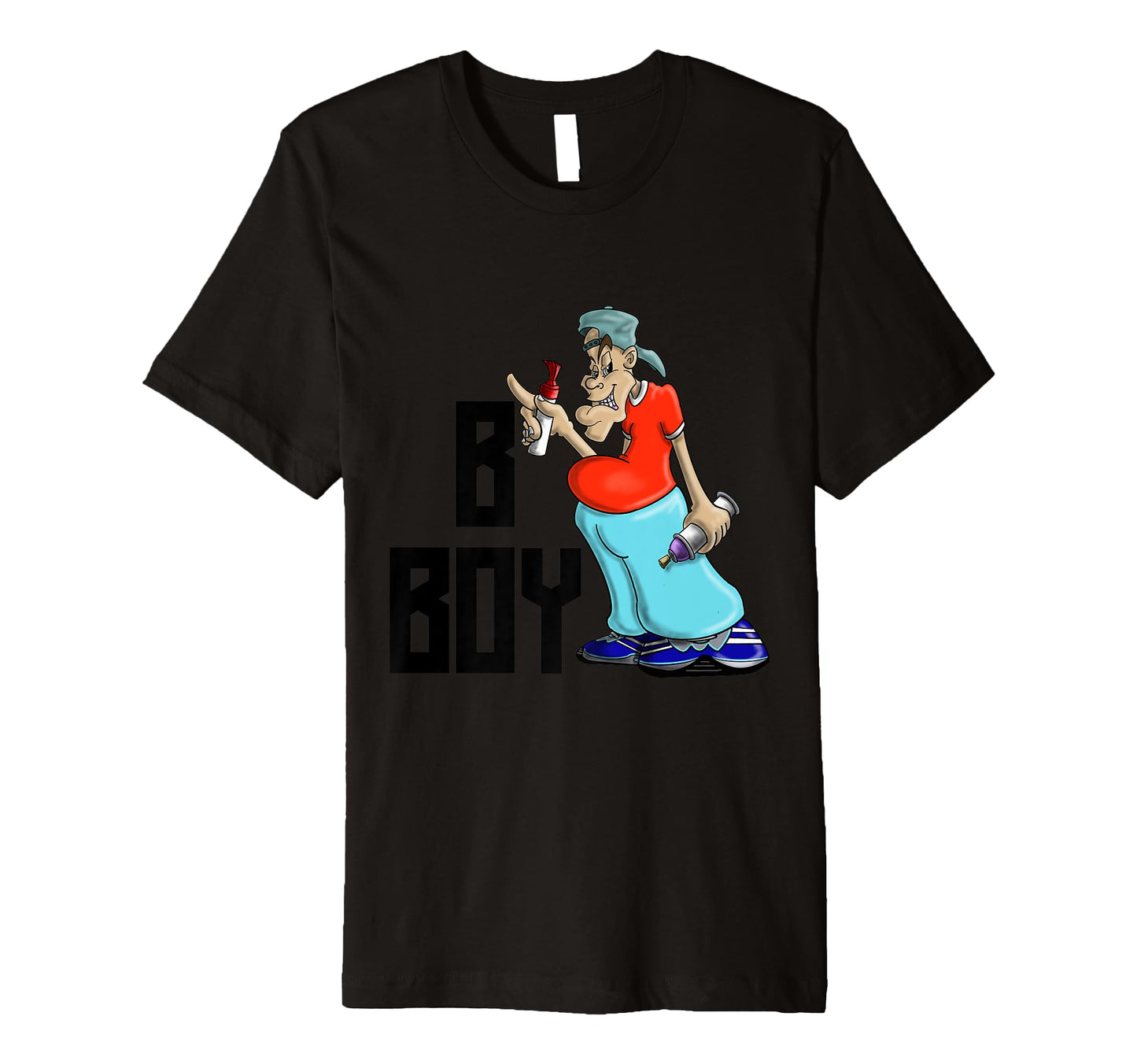 Old School Hip Hop B Graffiti T-Shirt - Fun Novelty Design for Adults - T-Shirt, Sweatshirt, Hoodie