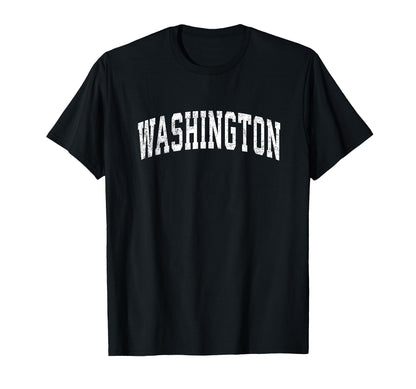 Washington Varsity Sports Text T-Shirt - Custom Art Print Unisex - T-Shirt, Sweatshirt, Hoodie