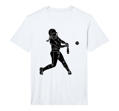 Silhouette Softball Player Baseball T-Shirt - Trendy Graphic Unisex - T-Shirt, Sweatshirt, Hoodie