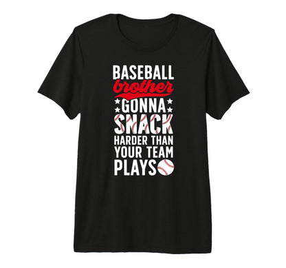 Funny Baseball Brother Baseball T-Shirt - Aesthetic Graphic for Adults - T-Shirt, Sweatshirt, Hoodie
