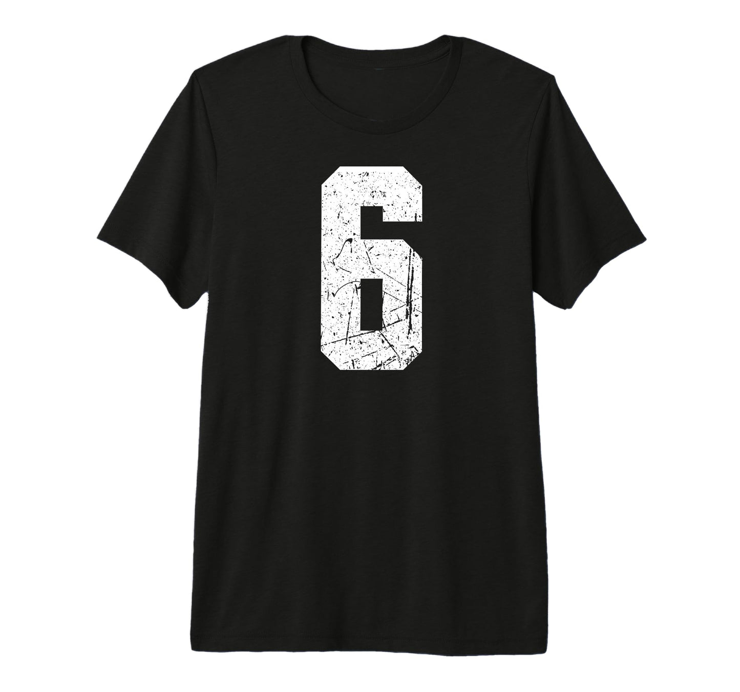 Sport Team Number 6 Tri Blend T-Shirt - Minimalist Print Men Women - T-Shirt, Sweatshirt, Hoodie