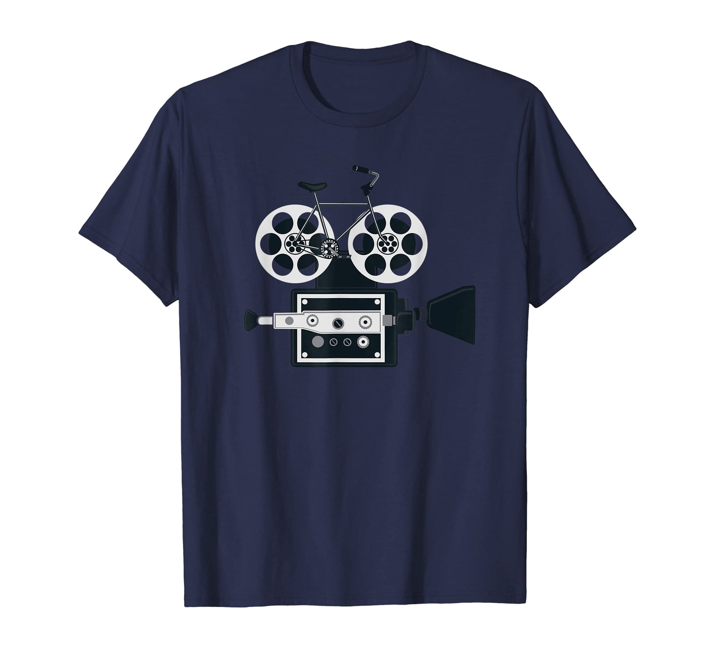 Camera Bicycle Filmmaker T-Shirt - Novelty Apparel for Adults - T-Shirt, Sweatshirt, Hoodie