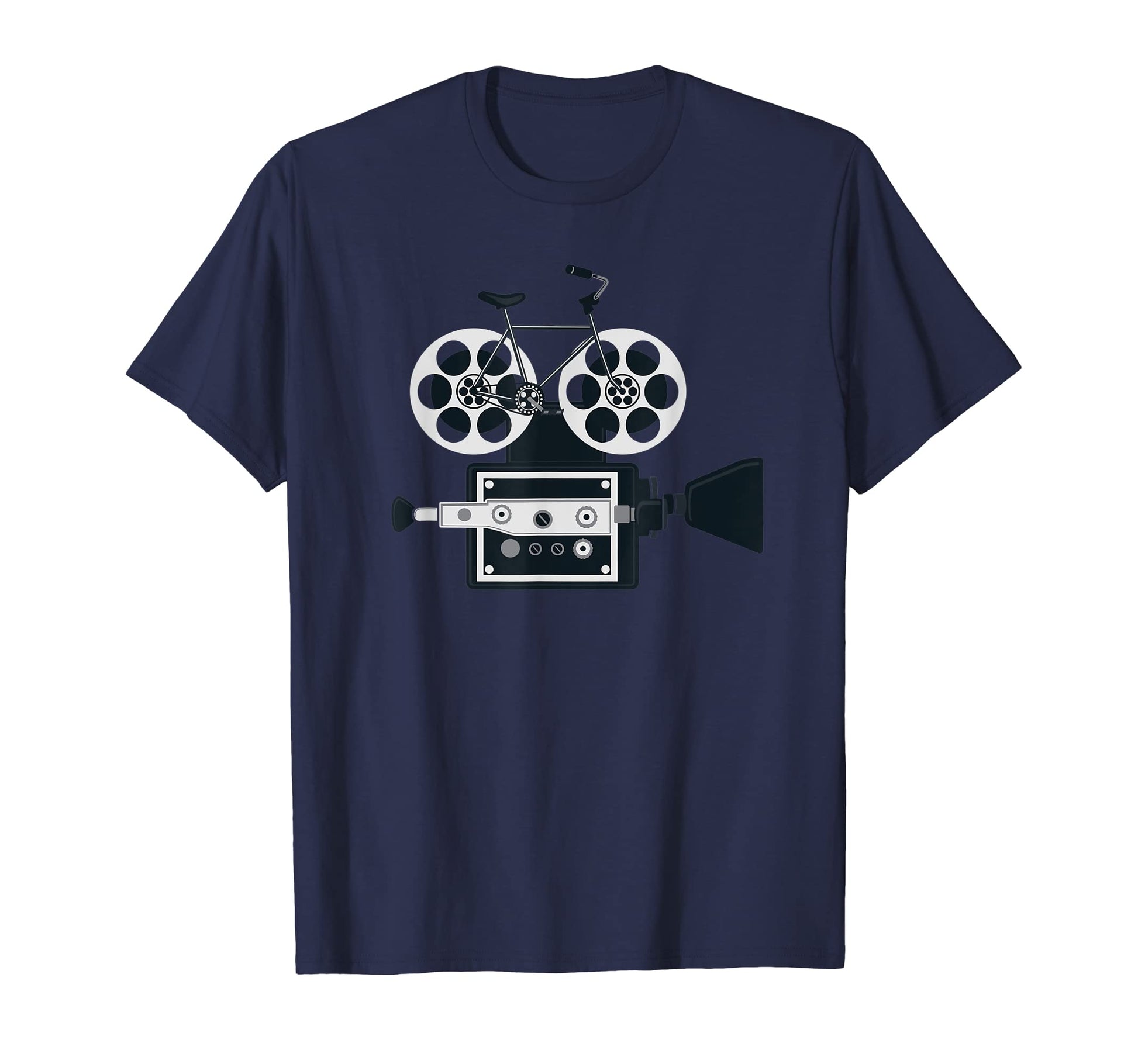 Camera Bicycle Filmmaker T-Shirt - Novelty Apparel for Adults - T-Shirt, Sweatshirt, Hoodie