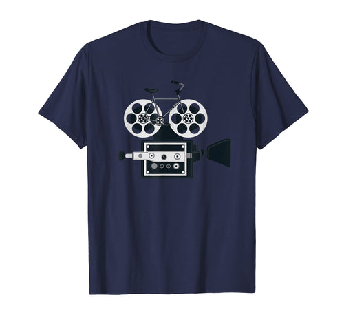Camera Bicycle Filmmaker T-Shirt - Novelty Apparel for Adults - T-Shirt, Sweatshirt, Hoodie