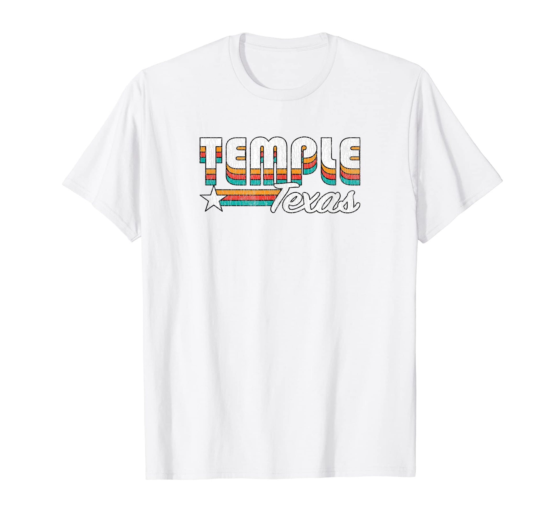Temple Tx Temple Texas Rainbow T-Shirt - Trendy Graphic Unisex - T-Shirt, Sweatshirt, Hoodie