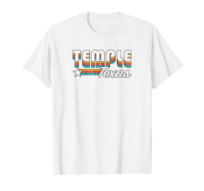 Temple Tx Temple Texas Rainbow T-Shirt - Trendy Graphic Unisex - T-Shirt, Sweatshirt, Hoodie