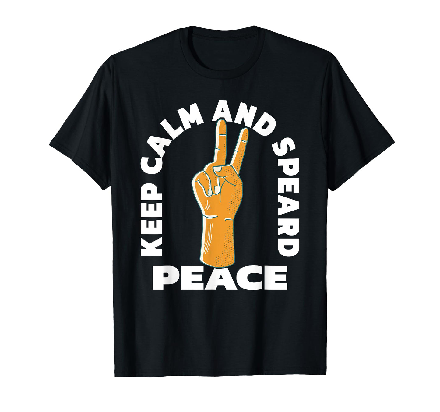 Keep Calm And Spread Peace Love T-Shirt - Minimalist Print for Adults - T-Shirt, Sweatshirt, Hoodie