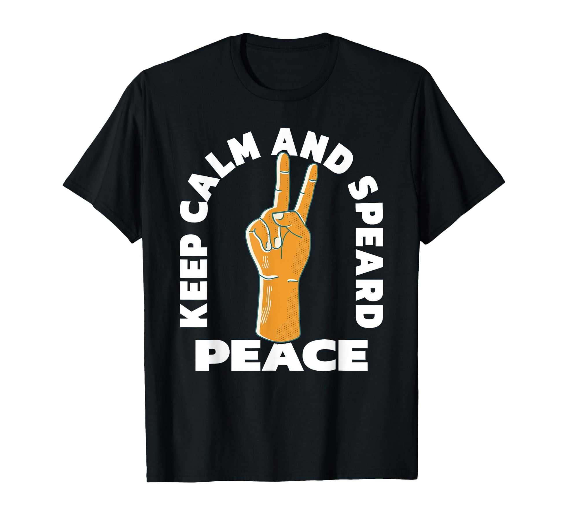 Keep Calm And Spread Peace Love T-Shirt - Minimalist Print for Adults - T-Shirt, Sweatshirt, Hoodie