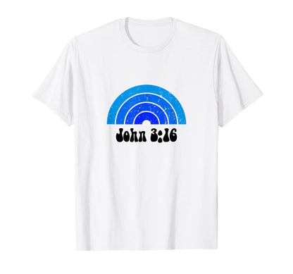 Christian Bible John Verse 60S Fun T-Shirt - Minimalist Print Unisex - T-Shirt, Sweatshirt, Hoodie
