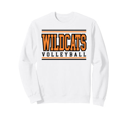 Wildcats Volleyball Mom Sports Sweatshirt - Streetwear Style for Adults - T-Shirt, Sweatshirt, Hoodie