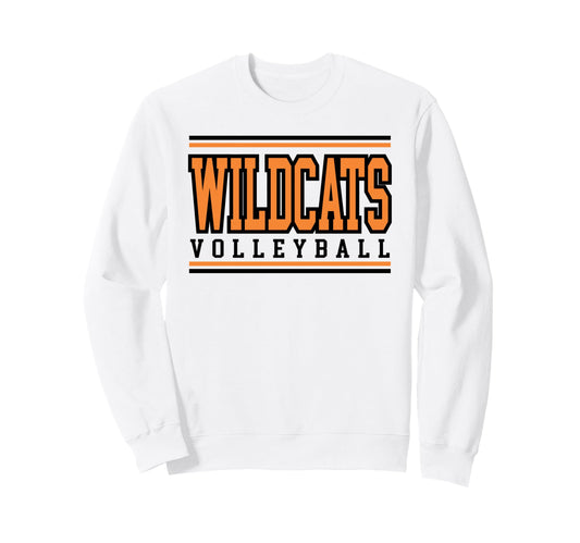 Wildcats Volleyball Mom Sports Sweatshirt - Streetwear Style for Adults - T-Shirt, Sweatshirt, Hoodie
