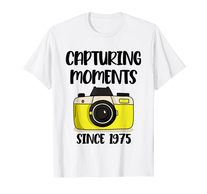 Photographer Birthday Capturing Moments T-Shirt - Graphic Print Men Women - T-Shirt, Sweatshirt, Hoodie