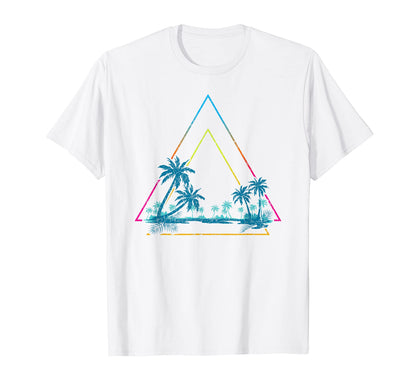 Summer Palm Trees 90S Vaporwave T-Shirt - Fun Novelty Design Unisex - T-Shirt, Sweatshirt, Hoodie