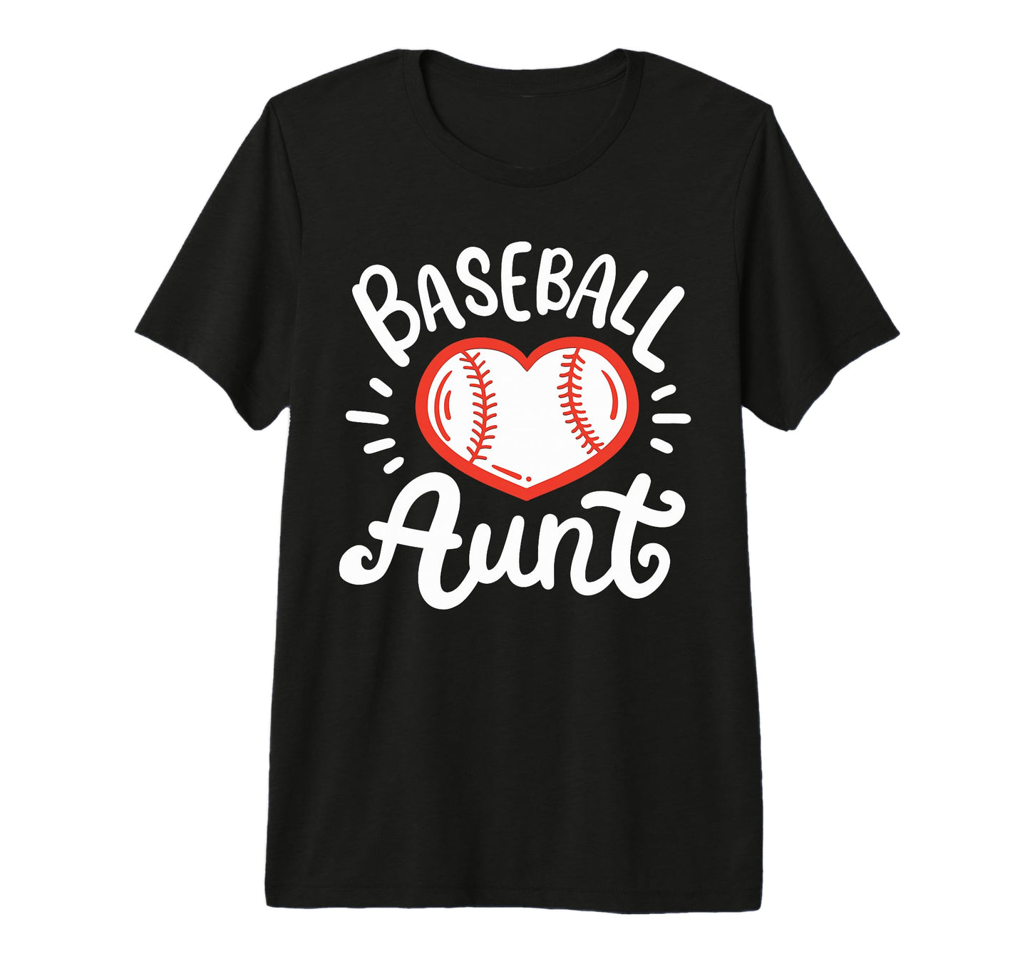 Baseball Aunt Auntie Tri Blend T-Shirt - Casual Everyday Wear Unisex - T-Shirt, Sweatshirt, Hoodie